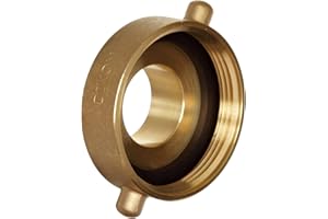 Dixon Valve & Coupling HA3025F Brass Fire Equipment, Hydrant Adapter with Pin Lug, 3" NST (NH) Female x 2-1/2" NST (NH) Male