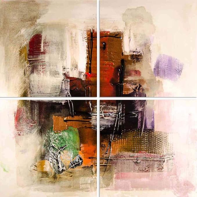 ArtzFolio Modern Abstract Fine Art D3 Split Art Painting Panel on