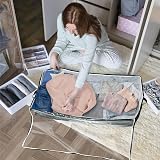 MIXC 2 Packs Underbed Storage Box 100L with Lid Large Clothes Bedding view 7