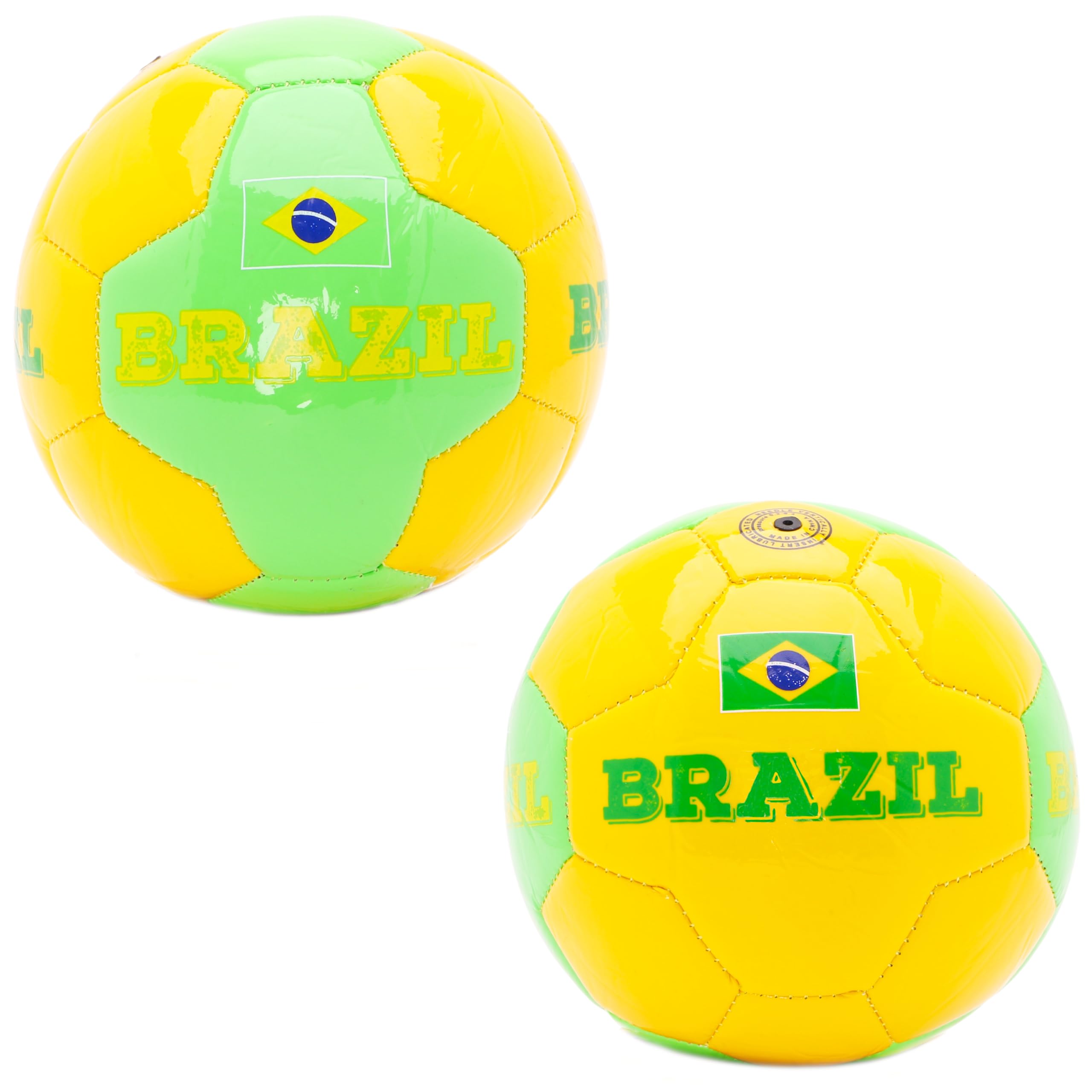 Toyland® Country Themed Football (4lbs/Size 2) - Euro/World Cup Football Celebrations - Outdoor Toys (Brazil)