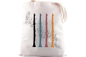 JNIAP Marching Band Gift Clarinet Player Tote Bag Clarinetist Gift For Music Teacher
