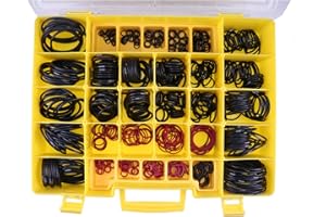 FP FRIDAYPARTS FridayParts 580 Pcs Seal O-Ring Kit 4C-4782 4C4782 270-1528 4J-0523 Compatible for CAT Caterpillar SAE STOR ORFS 61 62 Nitrile 90