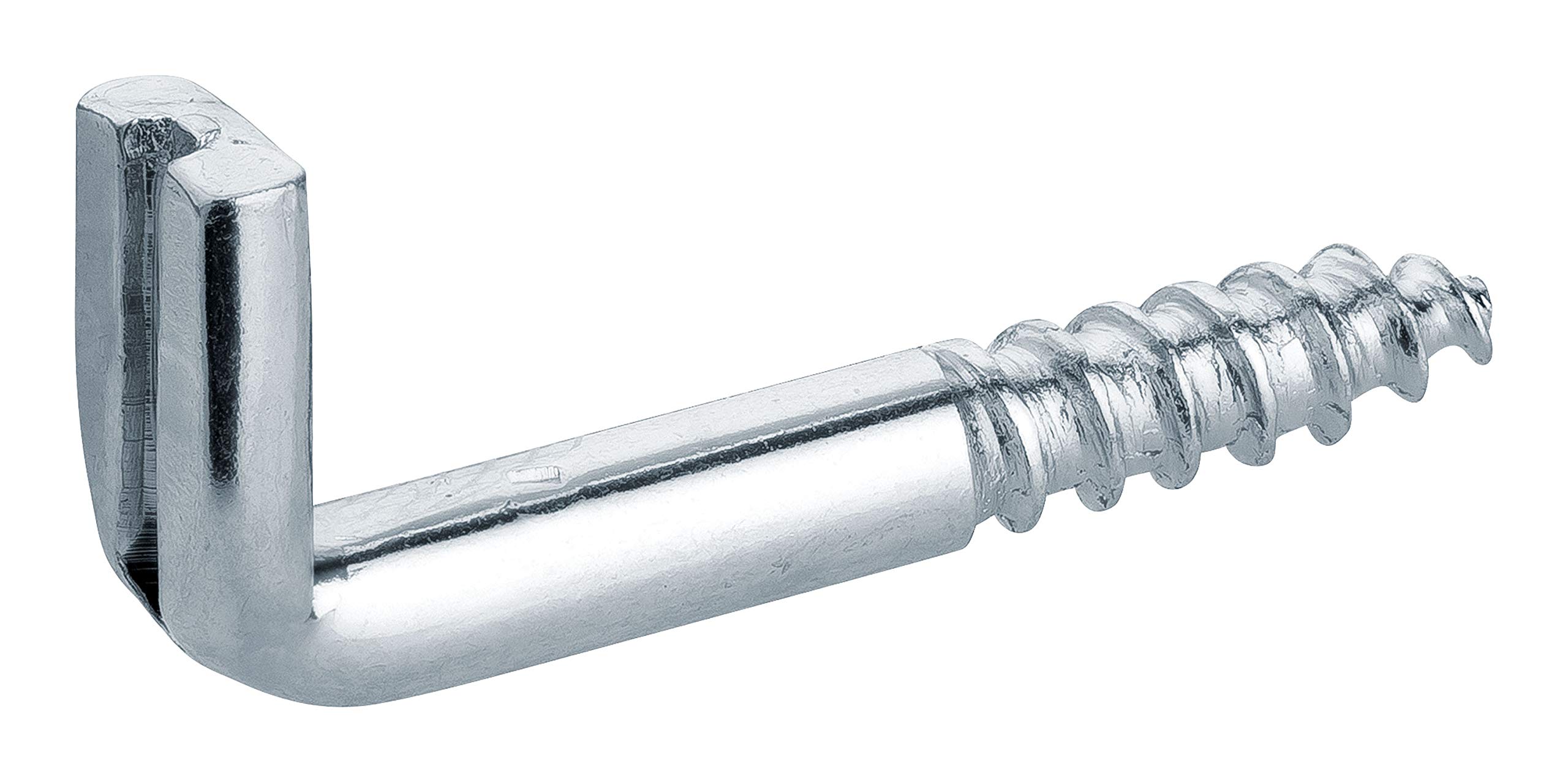 haggiy Screw Hooks Straight with Slot | 25 Pieces | Hook Screw galvanised | wall Hooks | Swivel Hooks | high Load Capacity | 4,5 x 30 mm