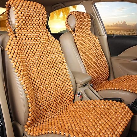 Amazon ｌ字型 カバー カーシートカバー 天然木ビーズ 通気シートクッション 天然木ビーズ マッサージ 車のインテリアシートチェアパッド 夏 事務用椅子 クールパッド 4色 ニバーサルフィット 45 X 130 Cm シートクッション 車 バイク