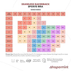 SHAPERMINT Sports Bras for Women - Workout Bras for