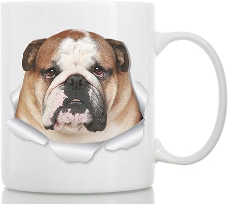 Tazza Con Bulldog Inglese Tazza Da Caffe In Ceramica Soggetto Cane Bulldog Per Amanti Dei Cani Il Regalo Perfetto Con Soggetto Bulldog 330 Grammi Amazon It Casa E Cucina