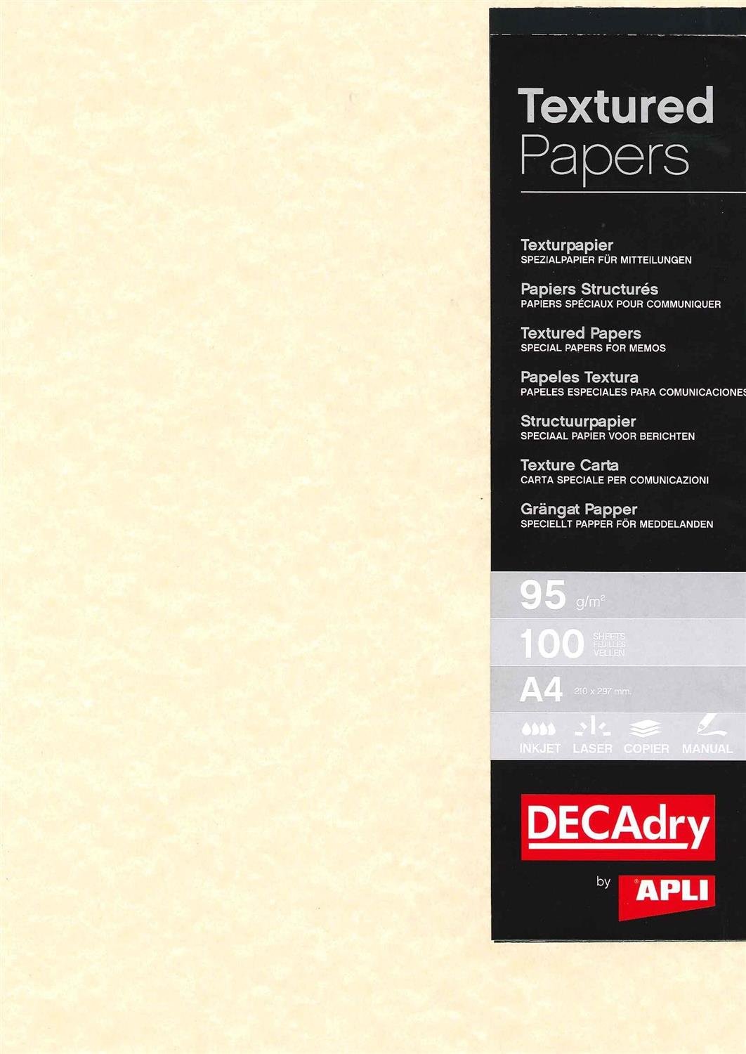 DECAdry Letterhead Presentation Paper Everyday 95gsm A4 Champagne Ref DPPCL1601 [100 Sheets]