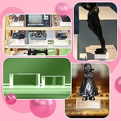 Vicenpal 4 Pieces Acrylic Square Display Block 2 x