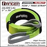 Ranger 3" x 20' Tow Strap Tree Saver Winch Recovery