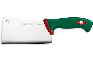 Sanelli 322616 Premana Kitchen Cleaver, Green, Silver, 6.3"