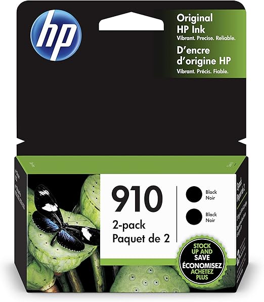 HP 910 | 2 Ink Cartridges | Black | 3YL61AN: Amazon.ca: Electronics