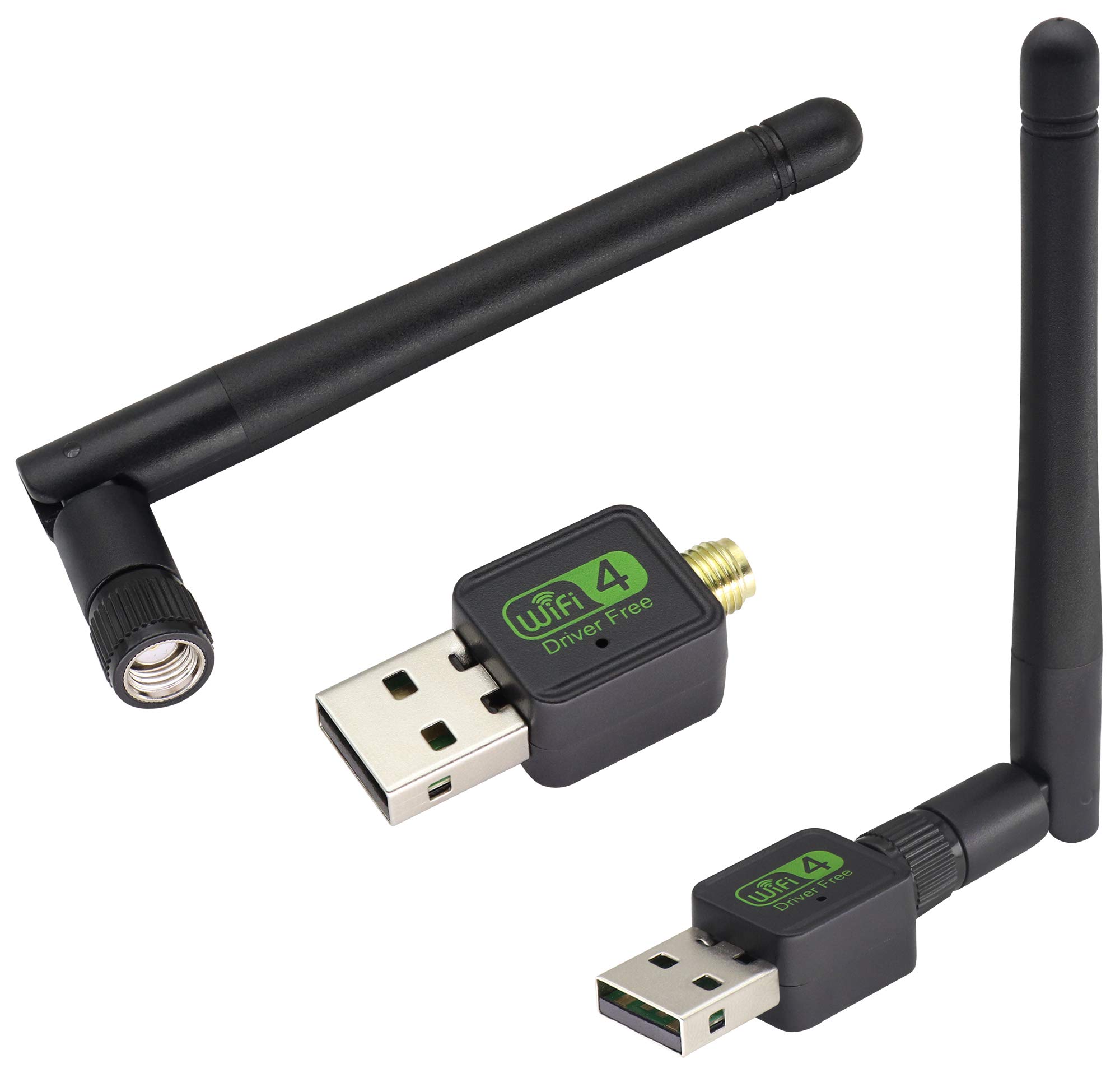 zdyCGTime 600mbps wireless USB adapter,2.4GHz USB2.0 5dBi high gain antenna dual-band wireless network card,Suitable for PC desktops,laptops,compatibleWindows XP/Win 7/Win 8/Win 8.1/Win 10.(1Pack)