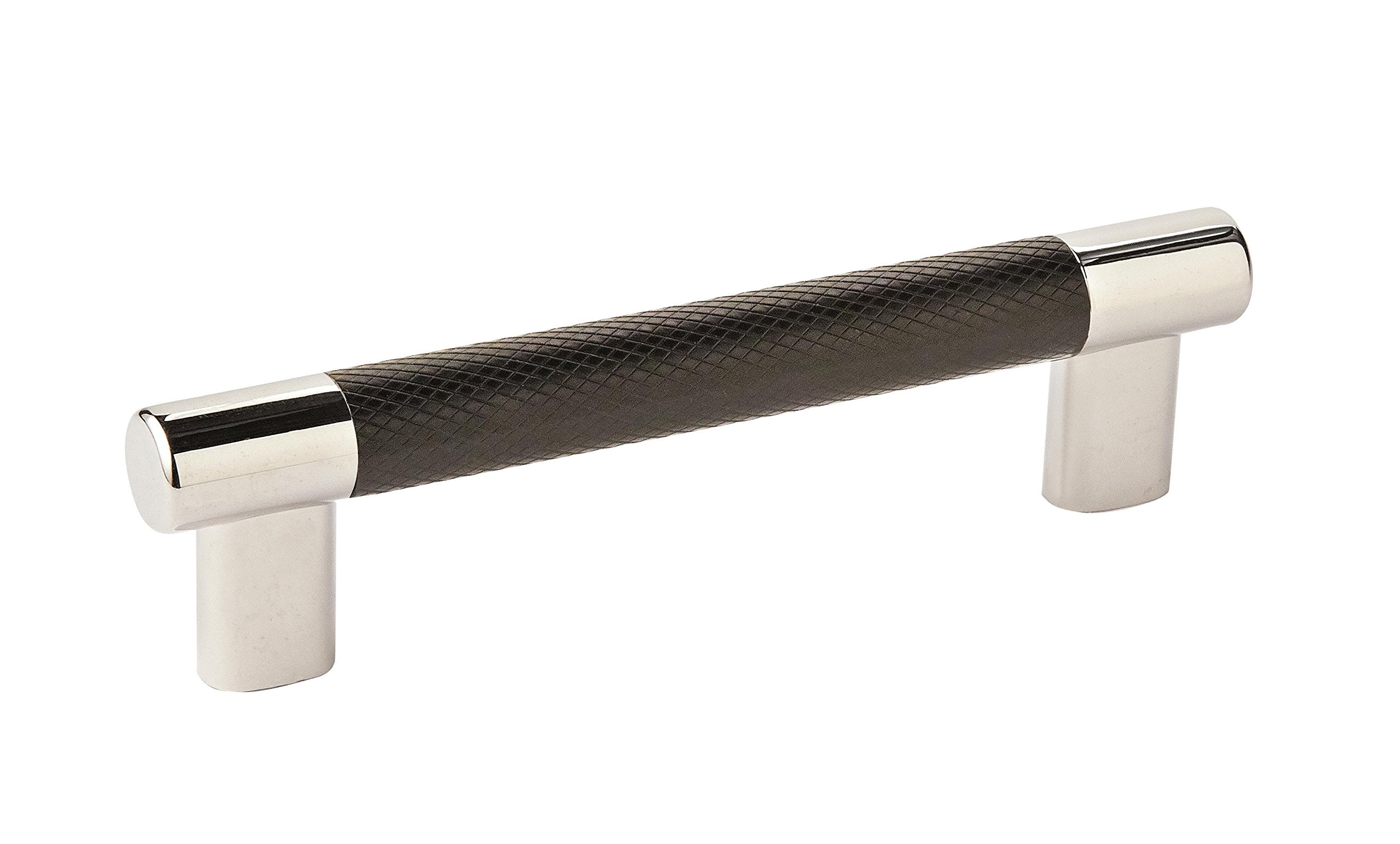 Amerock BP36558PNBBR Esquire Pull, Polished Nickel/Black Bronze, 5-1/16" — image 1