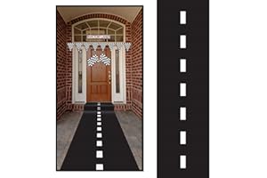 Super Z Outlet 10ft Long Racetrack Floor Running Racer Party Decoration Mat Drag Race Car Road Go Kart Theme Birthday Games (2ft Wide)