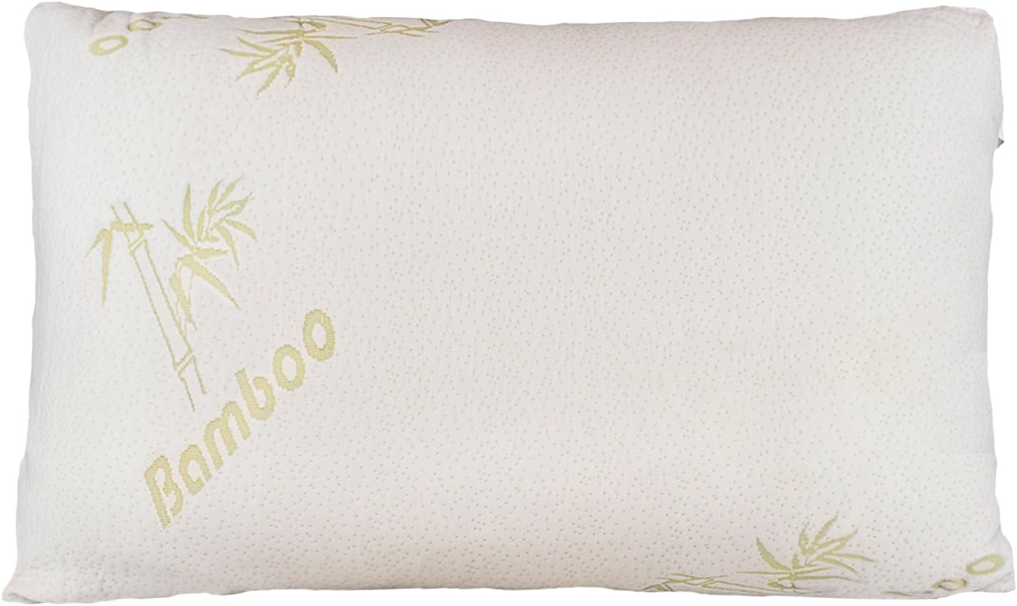 Bamboo Pillow - Shredded Memory Foam - Stay Cool Removable Cover With Zipper - Hotel Quality Hypoallergenic Pillow Relieves Snoring, Insomnia, Asthma, Neck Pain, TMJ, and Migraines (King)