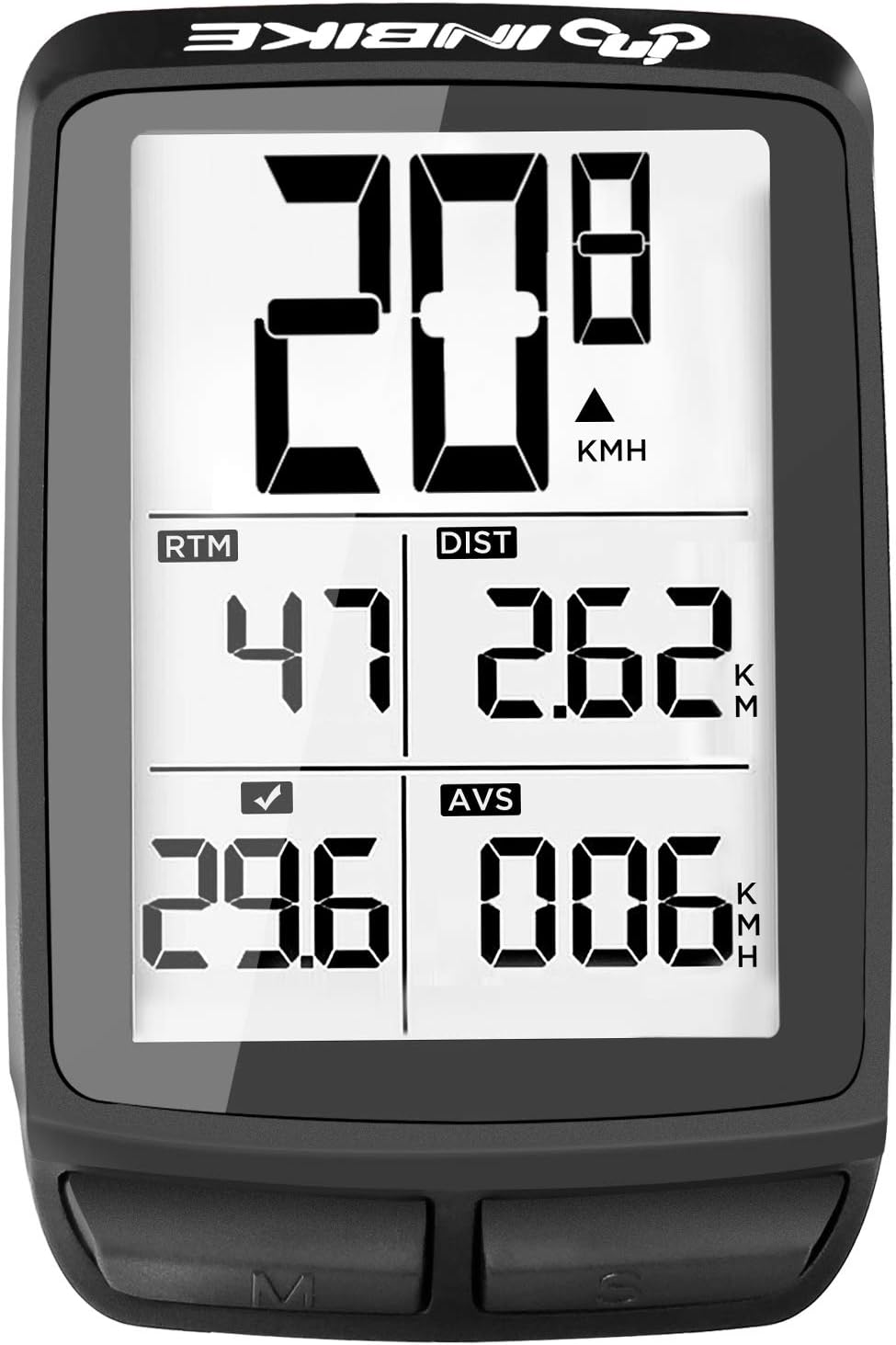 ANVAVA Bike Computer, Bicycle Speedometer, Wireless Cycling Odometer, Multifunctional & Waterproof, Smart Backlight, HD Digital LCD Big Display, Auto Power Off & Wake-up, Easy to Install : Sports & Outdoors