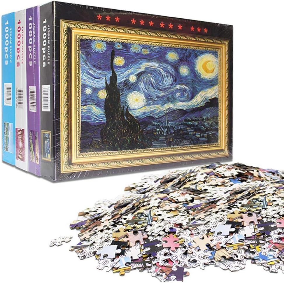 SUPRIQLO Jigsaw Paper Puzzles Landscape Adults Children Games Decompression Toys Gifts Pegged Puzzles