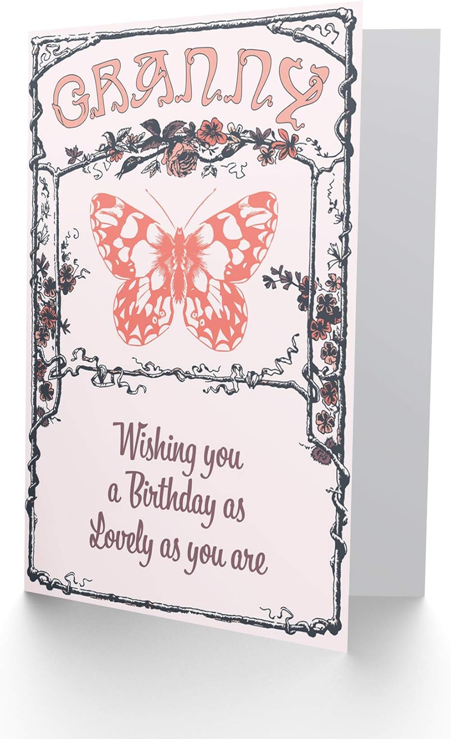 Wee Blue Coo CARD BIRTHDAY HAPPY GRANNY GRAN LOVELY BUTTERFLY RETRO GIFT - Image 3