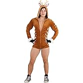 Men's Sexy Deer Costume, Adult Sexy Animal Outfit for Halloween, Parties, and Raves, Revealing Woodland Creature