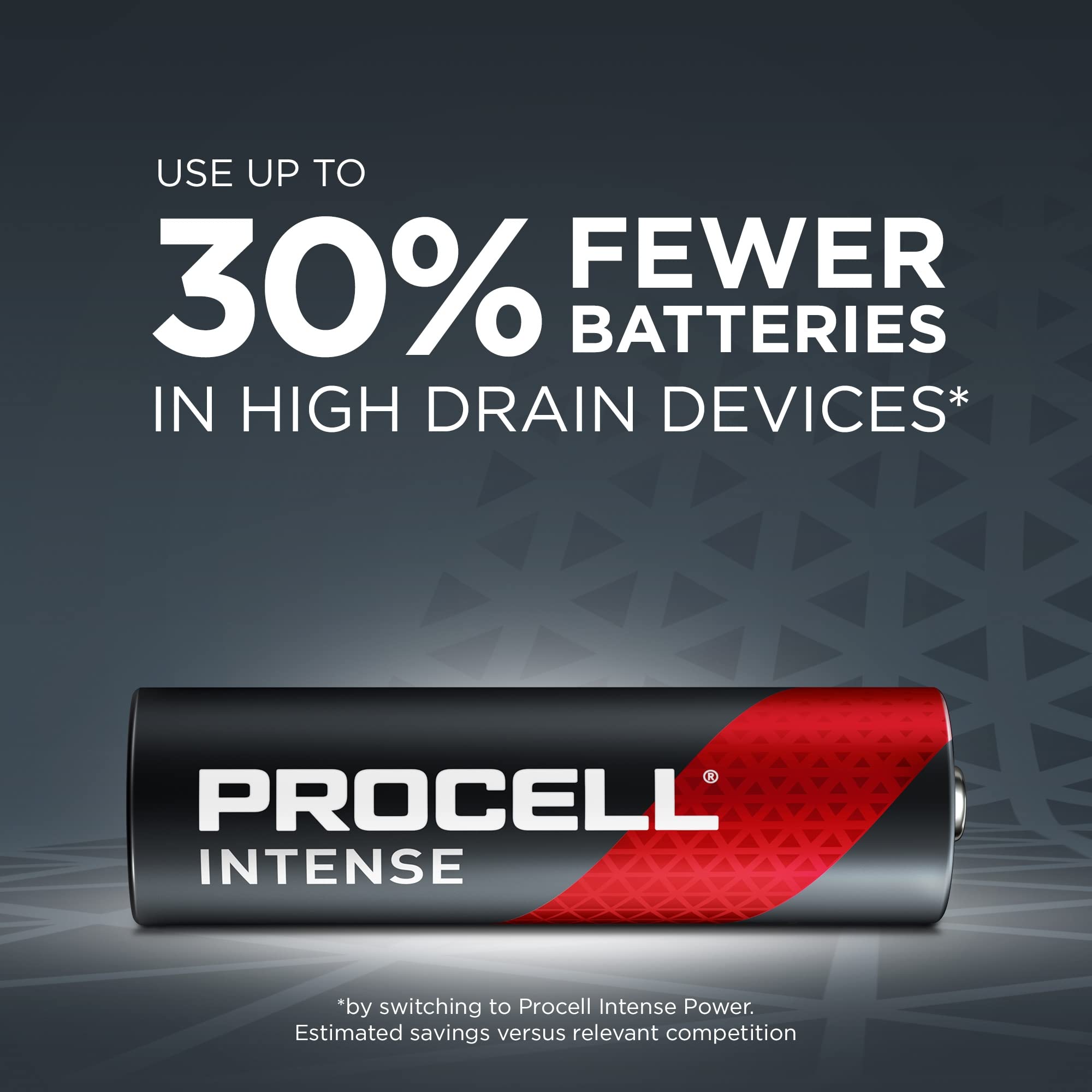 PROCELL Intense AA High-Performance Alkaline Batteries (144 Pack), 10-Year Shelf Life, Bulk Value Pack for High Power Professional Devices