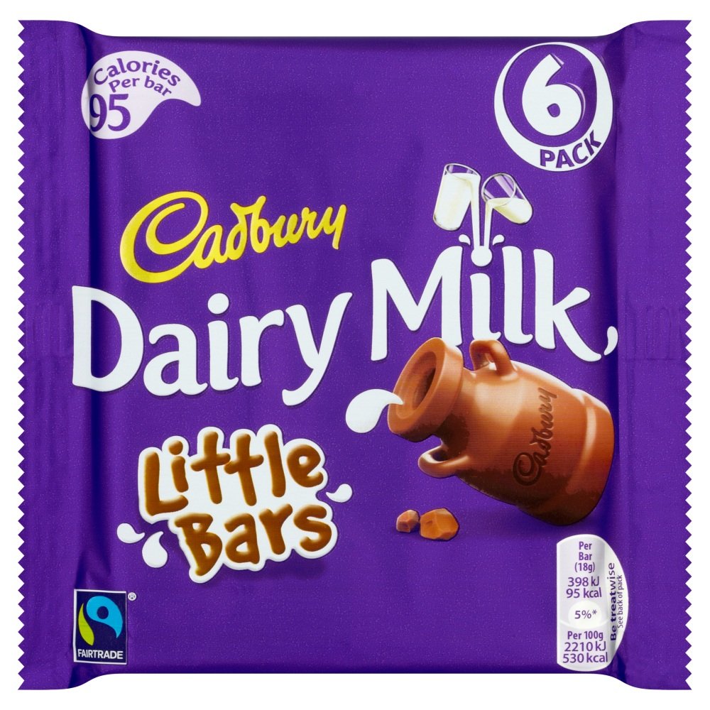 Cadbury Dairy Milk For Kids Pack Original Cadbury Dairy Milk Little Bars Imported from the UK, England The Best Of Cadbury Dairy Milk Chocolate In A Little Pack British Chocolate Candy