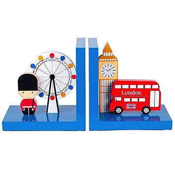 Amazon Com Luxury Handcrafted Wooden London Bookends By