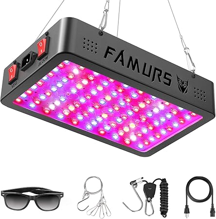 Amazon Com Famurs 1000w Triple Chips Led Grow Light Full Spectrum With Veg And Bloom Switch Led Plant Grow Lamp For Greenhouse Hydroponic Indoor Plants Garden Outdoor