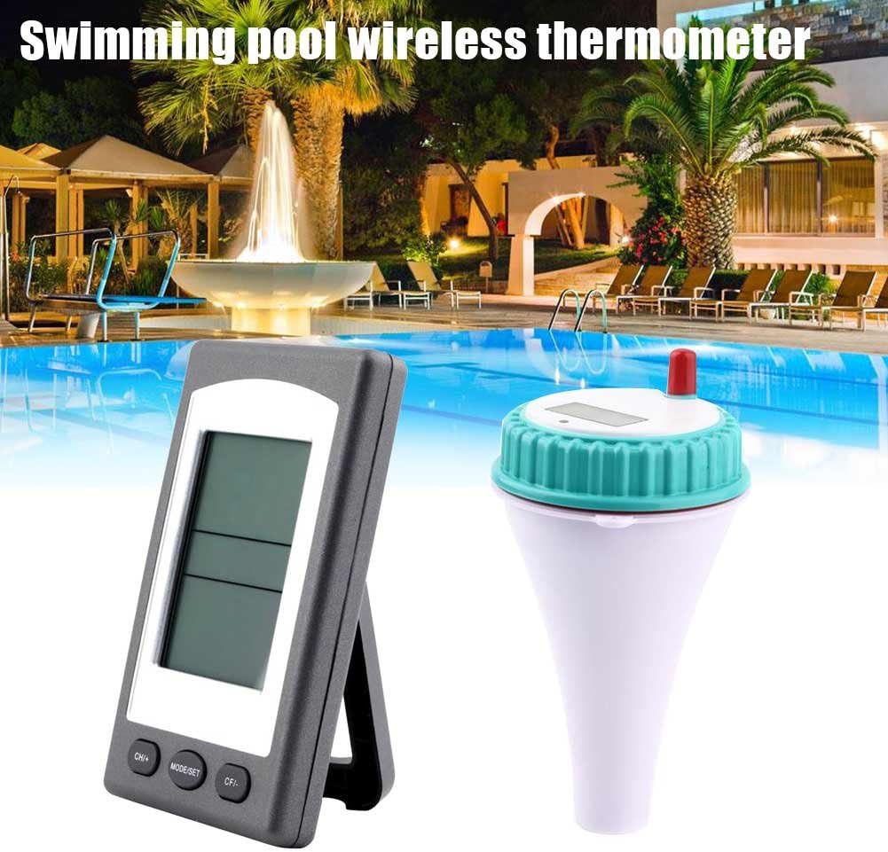 Sunsbell Wireless Remote Floating Thermometer Swimming Pool Waterproof