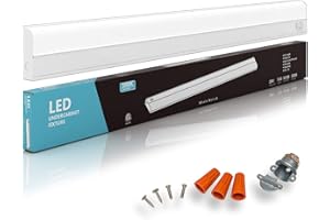 HARRRRD Hardwired LED Under Cabinet Task Lighting - 20 Watt, 36", Dimmable, CRI>90, 5000K (Day Light), Wide Body, Long Lasting Metal Base with Frost Lens