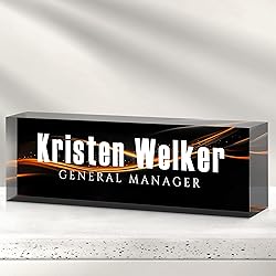 Custom Office Name Plate for Desk - Desk Name Plate