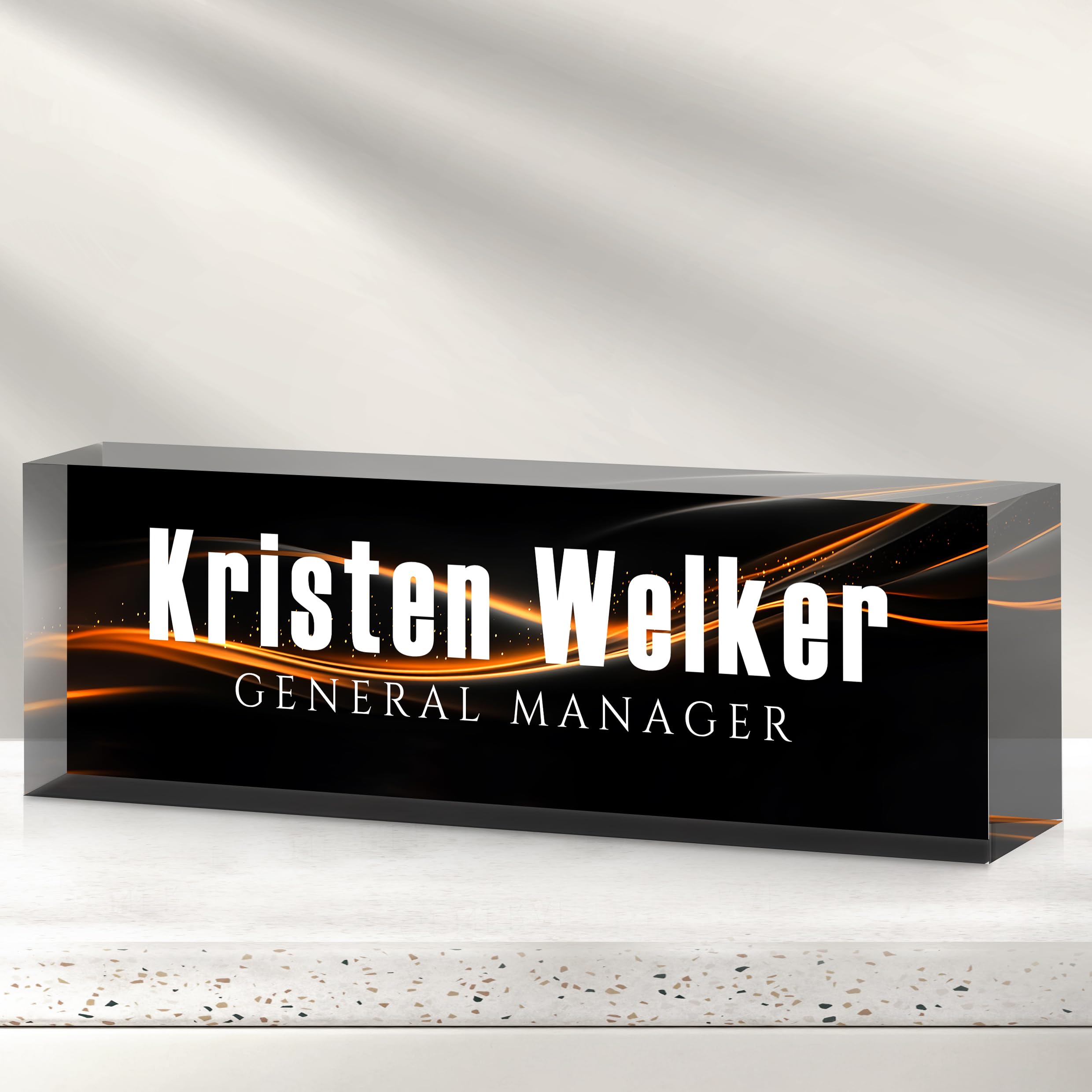 Custom Office Name Plate for Desk - Desk Name Plate