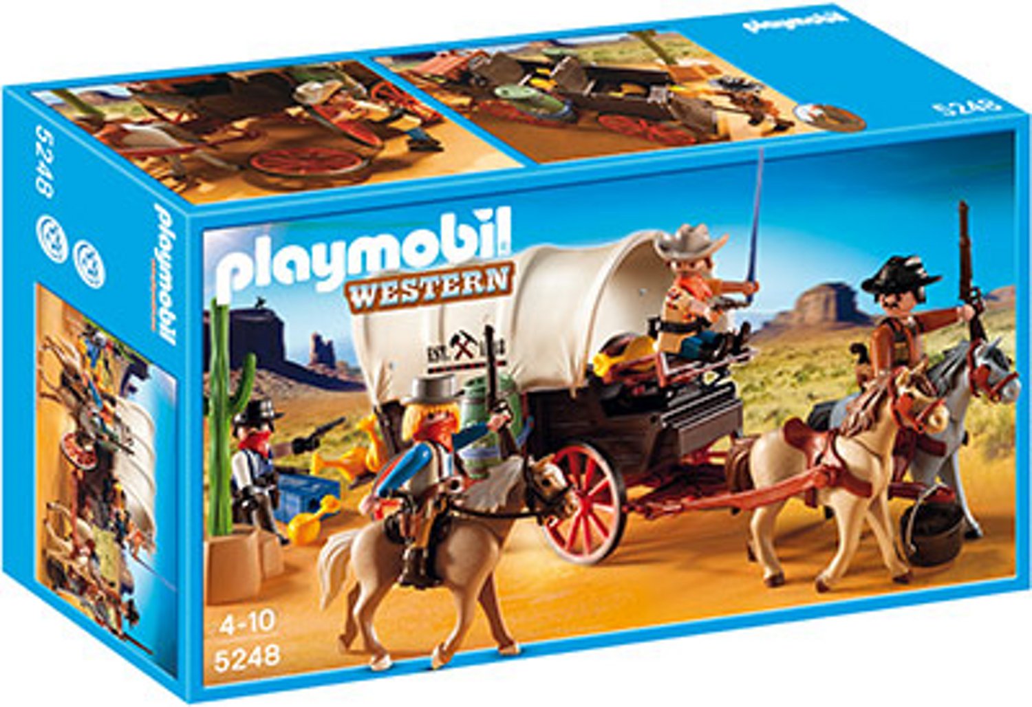 Playmobil 5248 Covered Wagon with Raiders