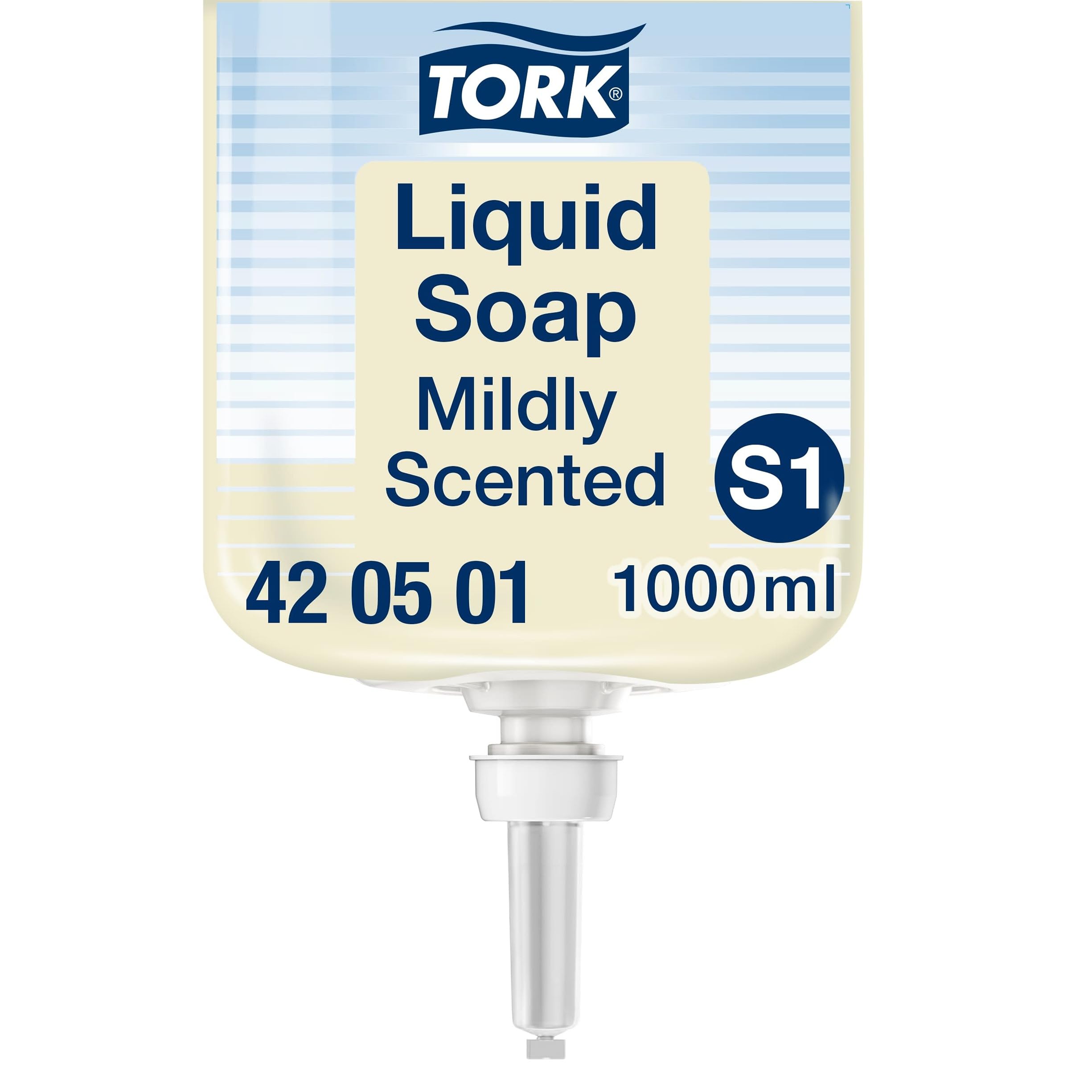 Tork Mildly Scented Liquid Soap S1, Fresh Scent, 1 x 1000ml, 420501