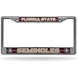 NCAA Officially Licensed Metal Car Tag – 12x6 Inch Chrome License Plate Frame | Durable, Fade-Resistant | Team Pride Auto Accessory