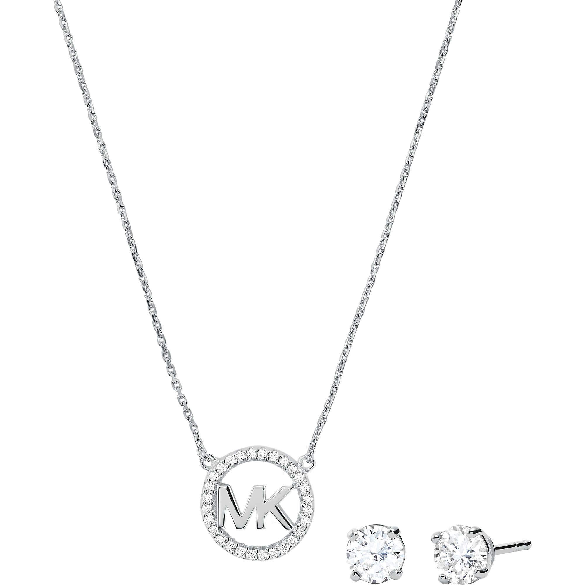 Michael Kors Unisex Adult No Metal Type Another Way Not a Precious Stone Earrings and Necklace Set MKC1260AN040
