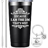 Grifarny Dungeons and Dragons Gifts for Men, Women - Great Gift for DnD Lovers - Dungeon Master Gifts - D&D Lovers Gamer Gift - Because I'm the DM Tumbler 20 oz