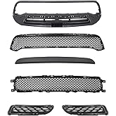 LAFORMO Front Grille Applique Grille Set Fascia 6pcs Compatible With 2018 2019 2020 Durango SRT,Without Sensor Holes