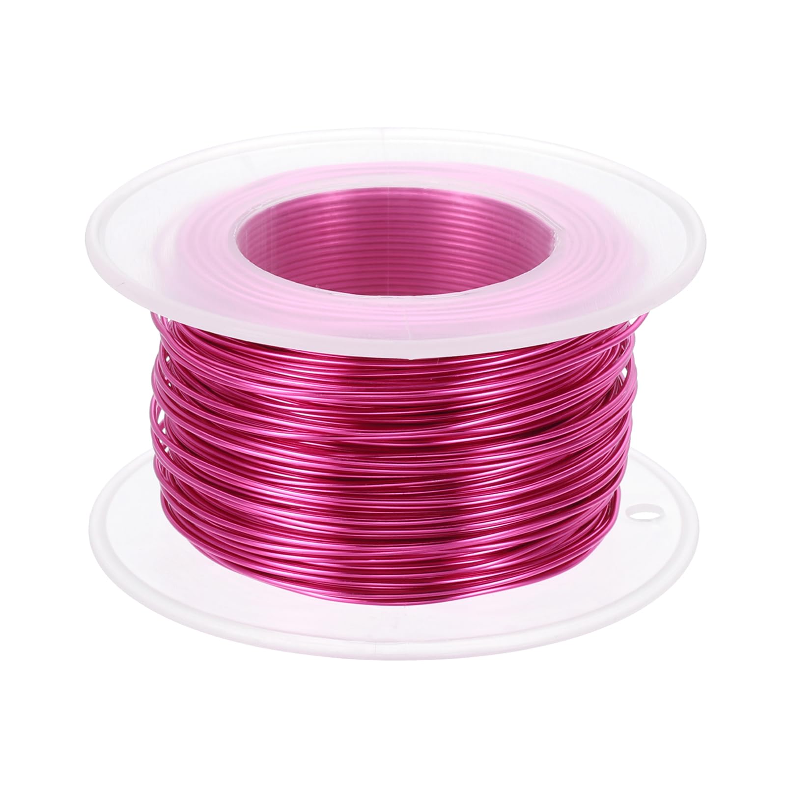 PATIKIL 20 Gauge 0.8mm Aluminum Craft Wire, 98.4 Ft Metal Wire Armature Bendable Wire for Jewelry Making Metal Wrap DIY, Rose Red