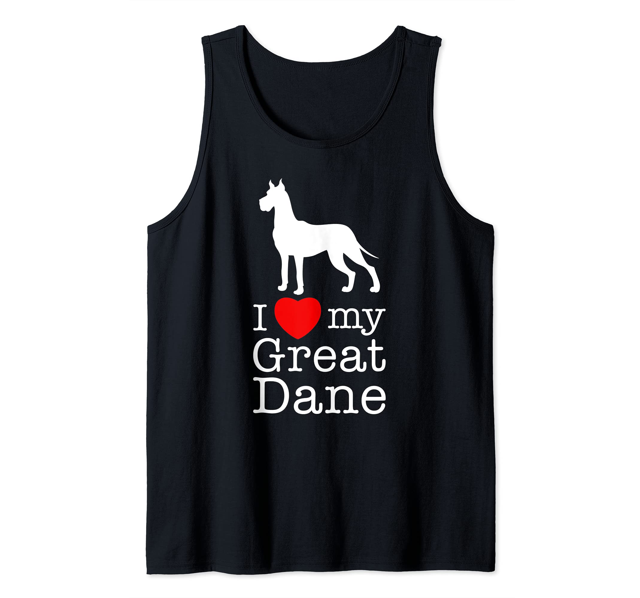 I Love My Great Dane - Dog Tank Top