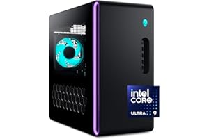 Alienware Aurora Gaming Desktop ACT1250 - Intel Core Ultra 9 285 Processor, Liquid Cooled, NVIDIA GeForce RTX 5080, 32GB DDR5 RAM, 1TB SSD, 1000W Platinum Rated PSU, Win 11 Home - Clear Panel