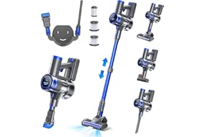 Ciogu Cordless Vacuum Cleaner for Home, 33Kpa/400W Stick Vacuum Cordless Rechargeable Detachable Battery with 45 Mins Runtime, 6-in-1 Cordless Stick Vacuum Cleaner for Pet Hair Carpet Hardwood Floor