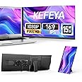 KEFEYA Laptop Screen Extender, 15.6" FHD 1080P IPS Portable Monitor for Laptop, Plug and Play Dual Monitor Extender for 13"-17.3" Laptops, Compatible with MAC, Windows, Android, Linux, Chrome