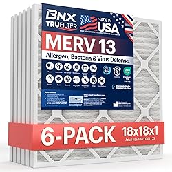 BNX TruFilter 18x18x1 Air Filter MERV 13