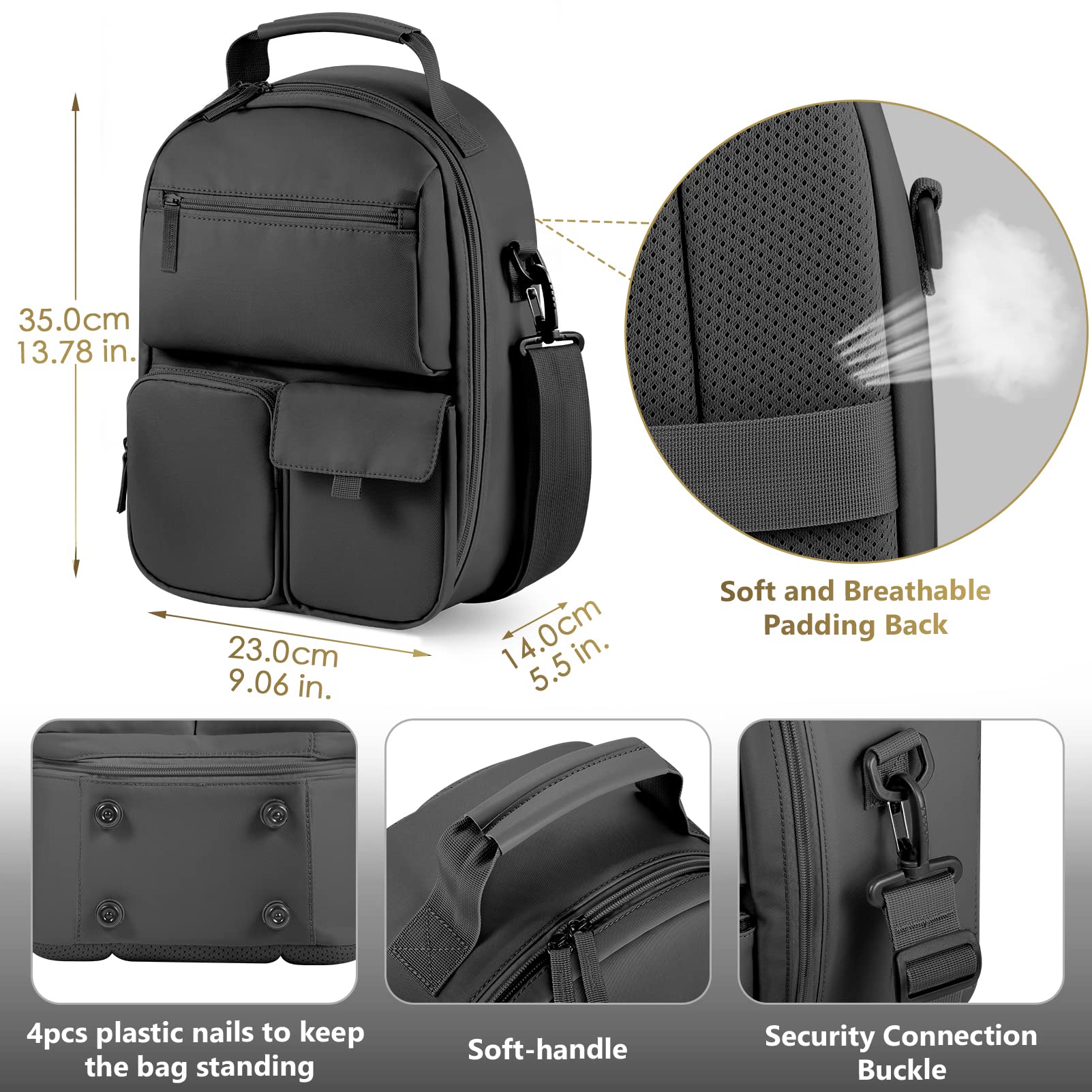 FOREGOER Carrying Case for Meta Quest 3/Quest 3S/Oculus Quest 2, Hard Travel Storage Case Compatible with Oculus Quest 3 Headset, Quest Pro, Touch Controllers Accessories, VR All-in-One Gaming Headset