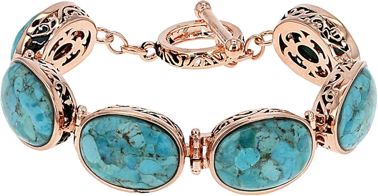 Buy JTV Turquoise Copper Bracelet at Amazon.in