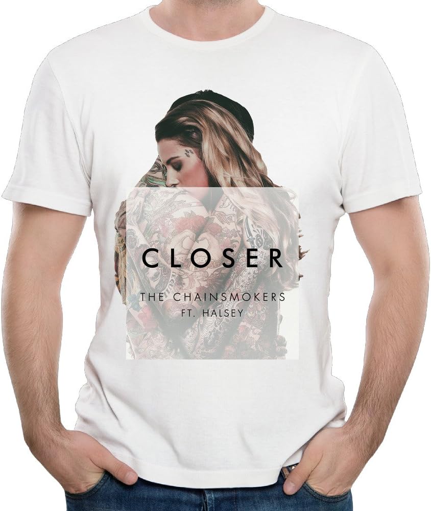 Sady Men's Chainsmokers Halsey's Closer Design Short-Sleeved T Shirts