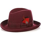 Ferrecci Premium Godfather Hat | Fedora Hats for Men | Homburg Hat | Men's Homburg