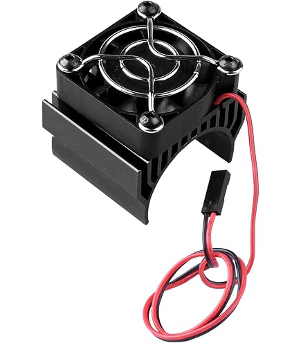 Disipador De Calor Con Ventilador Para Motor RC – Refrigeración 4.8-6V Para Motores 540/550/3650 De Coches RC Escala 1/10, Accesorio Duradero (Azul)
