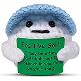 AICase Golf Gifts Funny Positive Golf Ball Crochet Gag Gift Ideas, Emotional Support Nuggets for Men Women Golfers Dad Fathers Day Mom Mothers Graduation Coworkers Birthday Christmas Decor Stuff