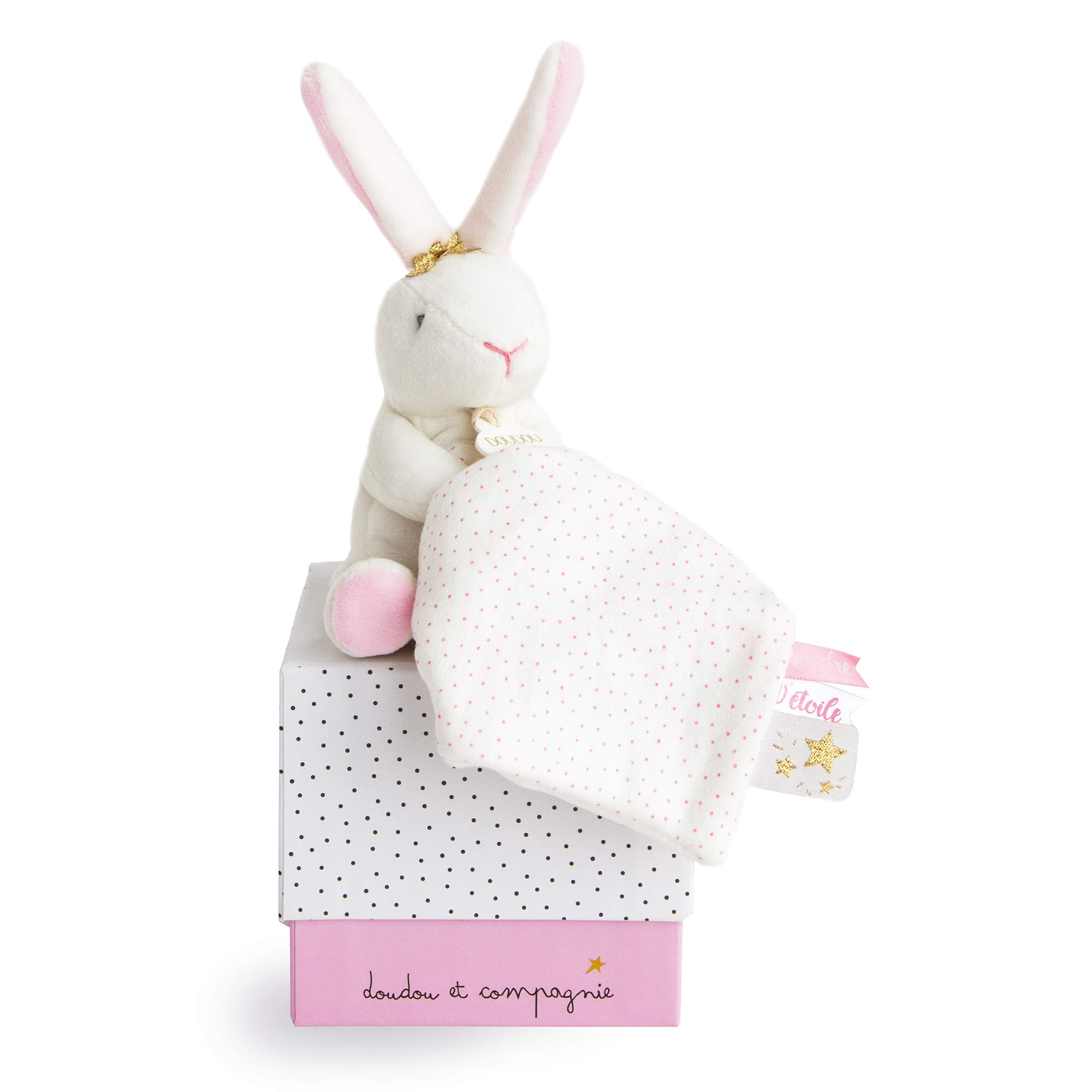 Doudou et Compagnie DC3513 Puppet Puppet with Blanket Pink — image 1